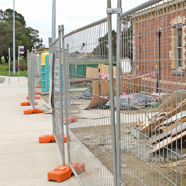 what's the process for arranging the removal of the temporary fence once my job or even is completed